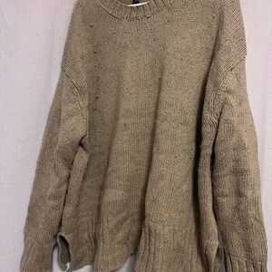 American Eagle Outfitters Chunky Knit Sweater in Taupe